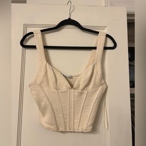 Zara Beige Corset Top